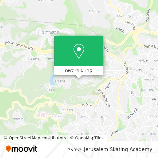 מפת Jerusalem Skating Academy
