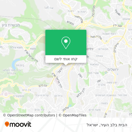 מפת הבית בלב העיר