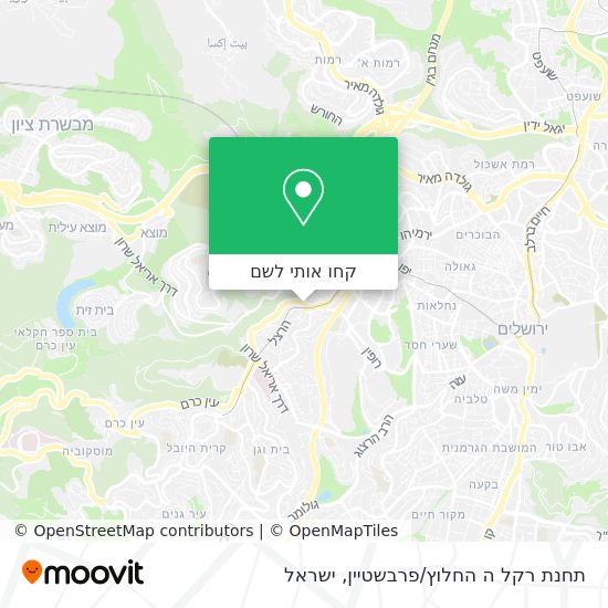 מפת תחנת רקל ה החלוץ/פרבשטיין