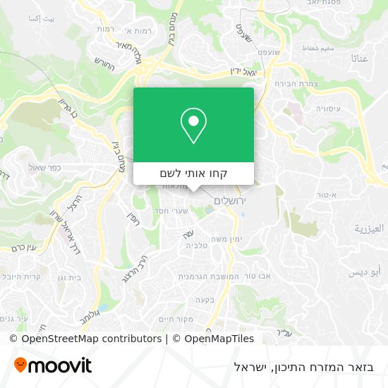 מפת בזאר המזרח התיכון