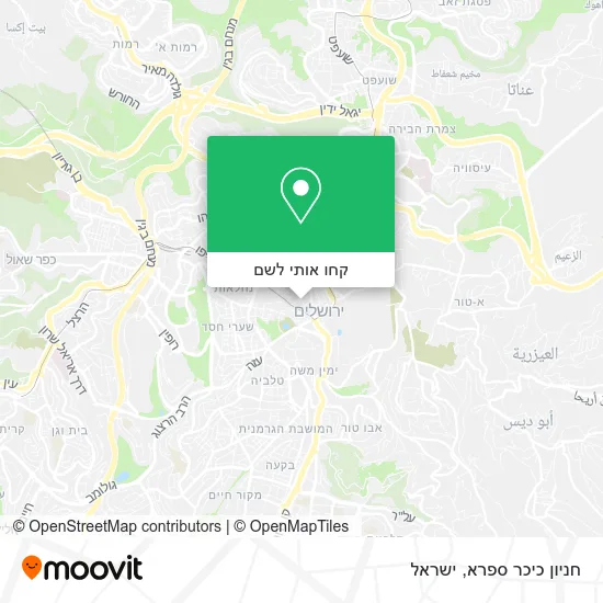 מפת חניון כיכר ספרא
