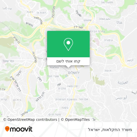 מפת משרד החקלאות