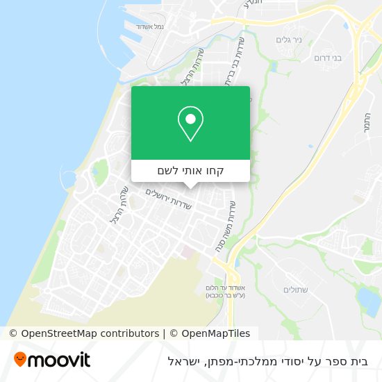 מפת בית ספר על יסודי ממלכתי-מפתן