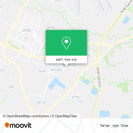 מפת אוהל יוסף