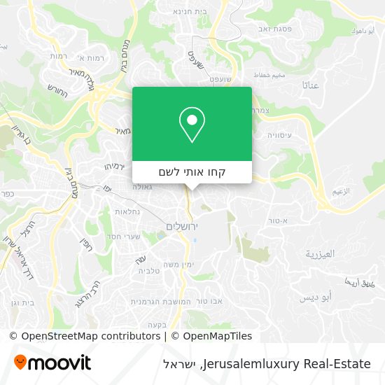מפת Jerusalemluxury Real-Estate
