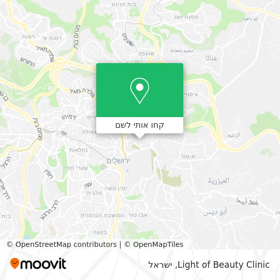 מפת Light of Beauty Clinic