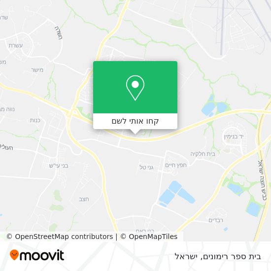 מפת בית ספר רימונים