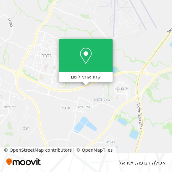 מפת אכילה רגועה