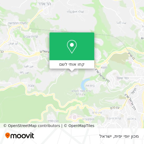 מפת מכון יופי יפית