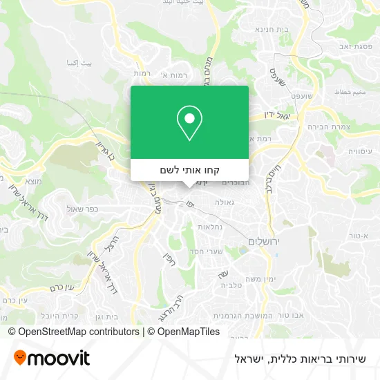 מפת שירותי בריאות כללית
