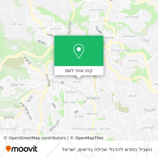 מפת השביל החדש להרגלי אכילה בריאים