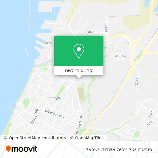 מפת סובארו אולימפיה אשדוד