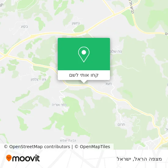 מפת מצפה הראל