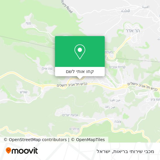 מפת מכבי שירותי בריאות