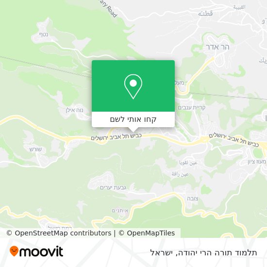 מפת תלמוד תורה הרי יהודה