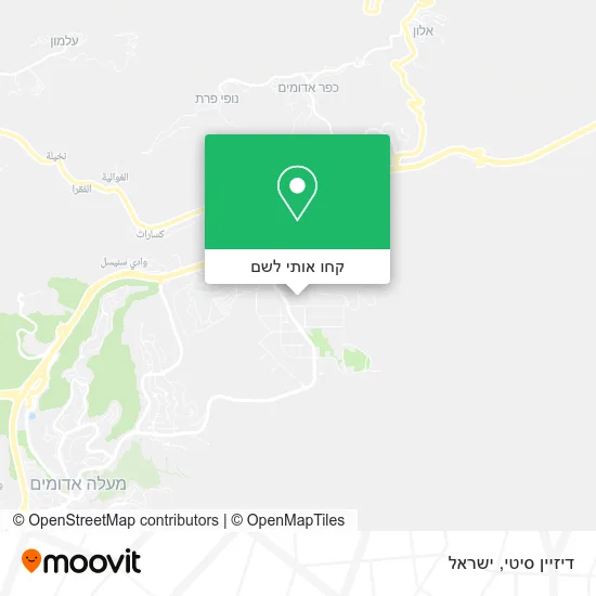 מפת דיזיין סיטי