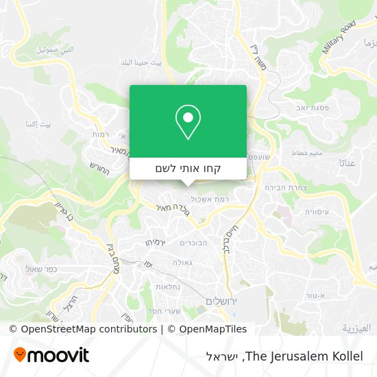 מפת The Jerusalem Kollel