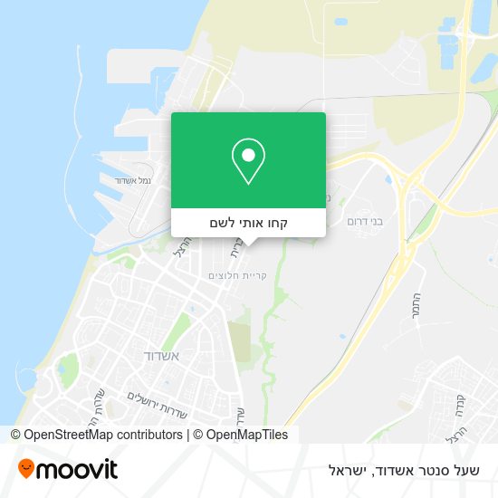 מפת שעל סנטר אשדוד
