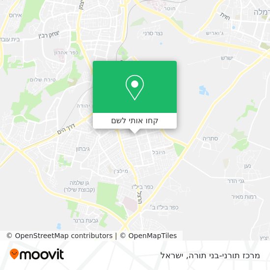 מפת מרכז תורני-בני תורה