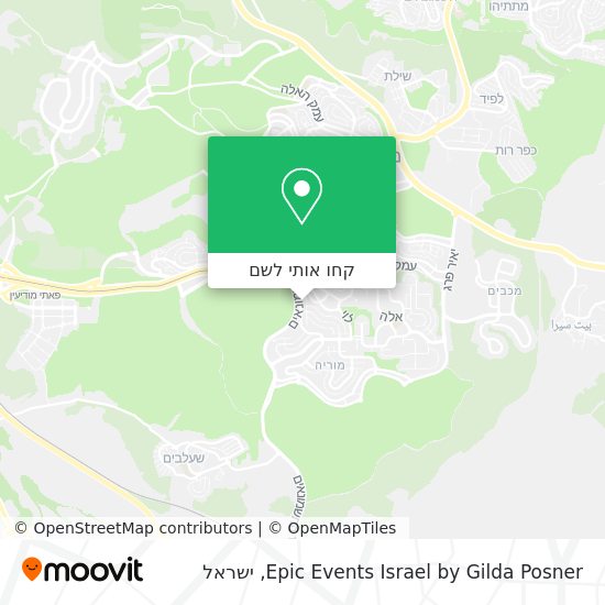מפת Epic Events Israel by Gilda Posner