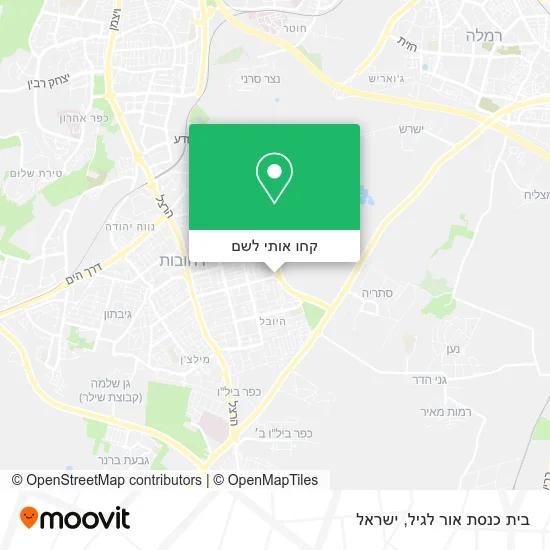 מפת בית כנסת אור לגיל