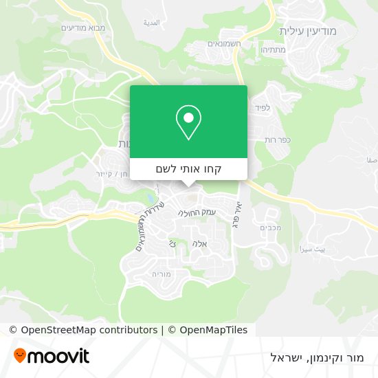 מפת מור וקינמון