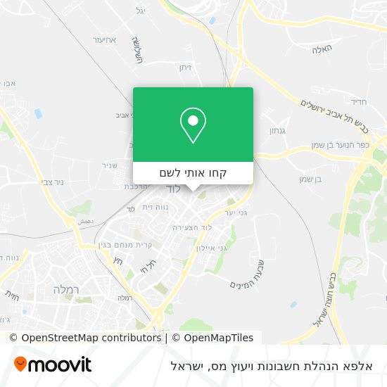 מפת אלפא הנהלת חשבונות ויעוץ מס