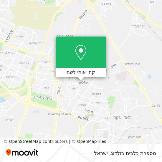 מפת מספרת כלבים בולדוג