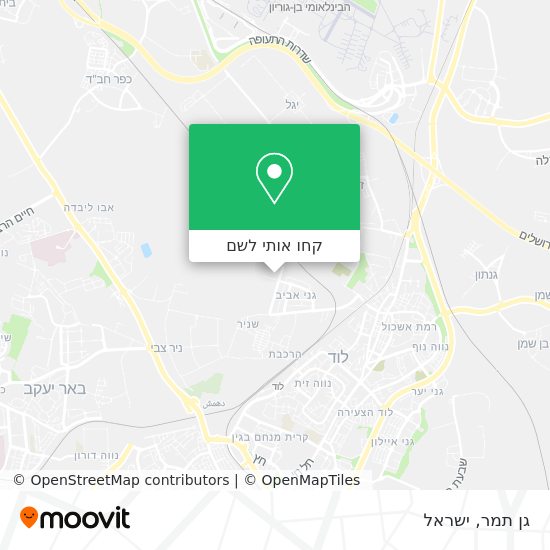 מפת גן תמר