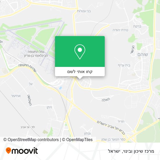 מפת מרכז שיכון ובינוי