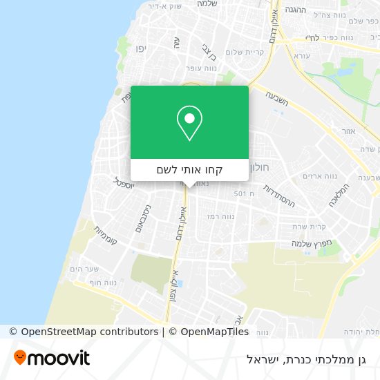 מפת גן ממלכתי כנרת