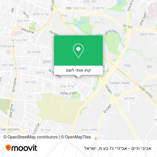 מפת אביבי חיים - אביזרי גז בע מ