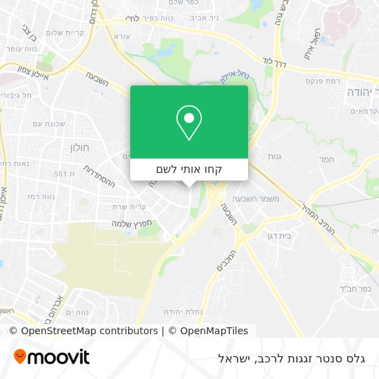 מפת גלס סנטר זגגות לרכב
