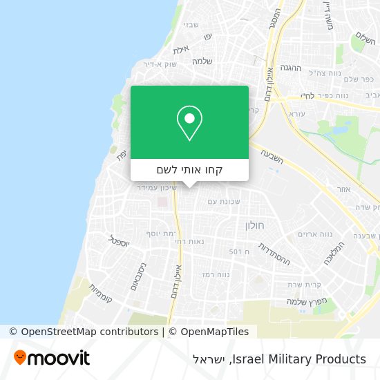 מפת Israel Military Products