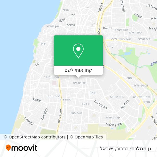 מפת גן ממלכתי ברבור