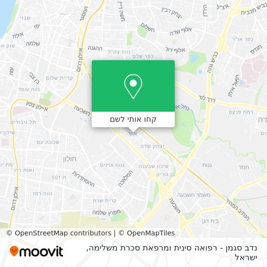 מפת נדב סגמן - רפואה סינית ומרפאת סכרת משלימה