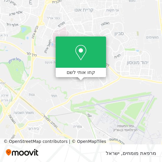 מפת מרפאת מומחים