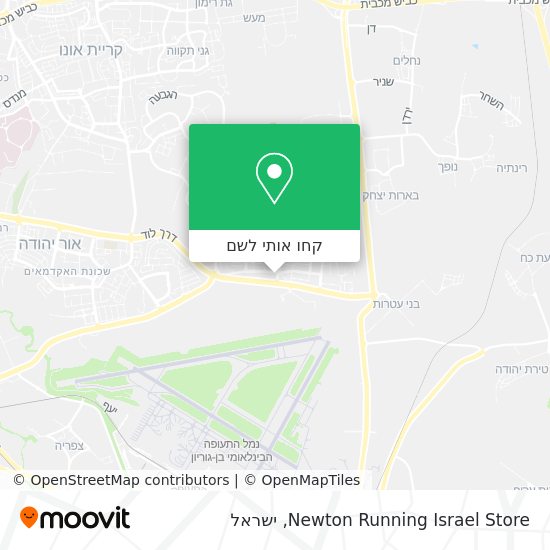 מפת Newton Running Israel Store