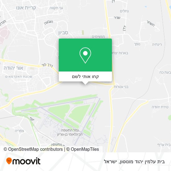 מפת בית עלמין יהוד מונוסון