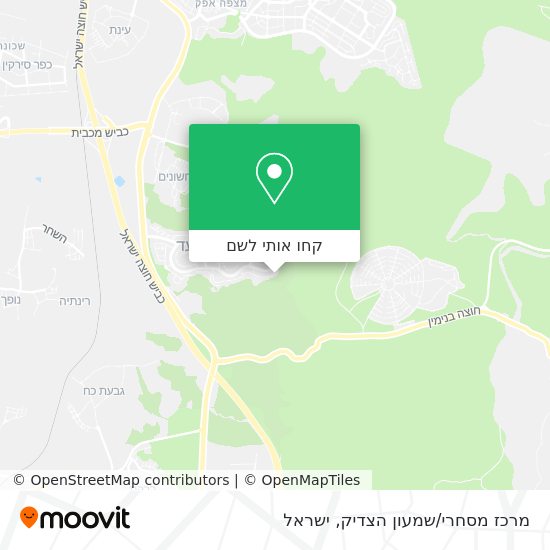 מפת מרכז מסחרי/שמעון הצדיק