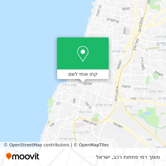 מפת מוסך רמי פחחות רכב