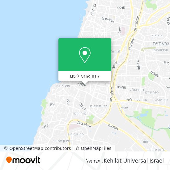 מפת Kehilat Universal Israel