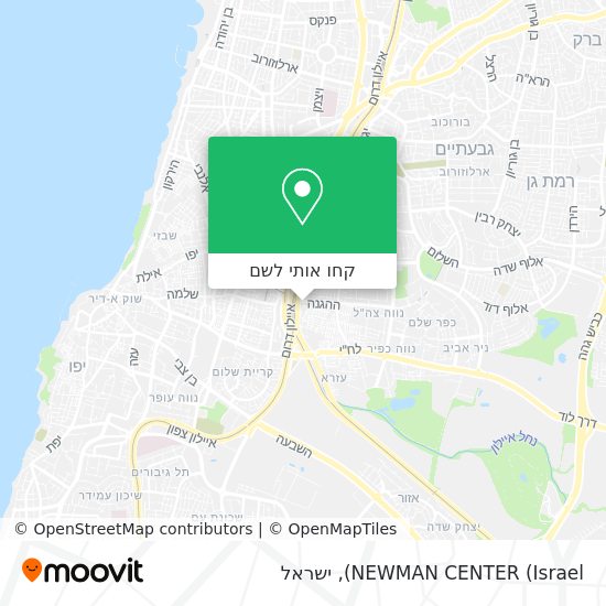 מפת NEWMAN CENTER (Israel)