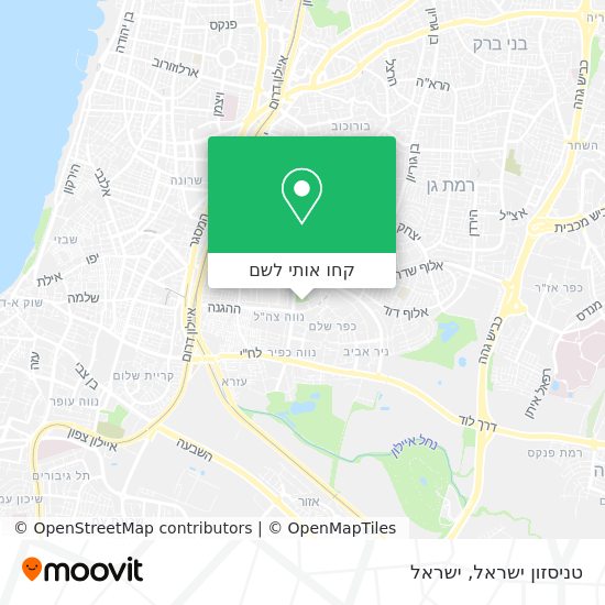 מפת טניסזון ישראל