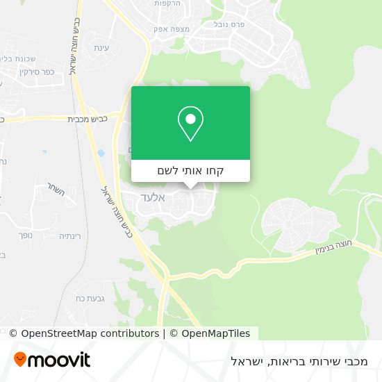 מפת מכבי שירותי בריאות