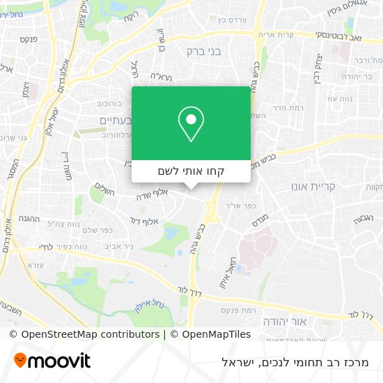 מפת מרכז רב תחומי לנכים