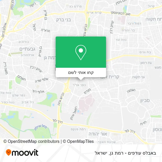 מפת באבלס עודפים - רמת גן