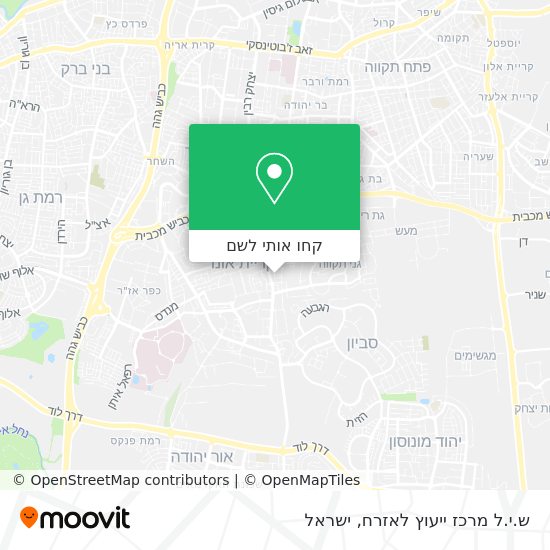 מפת ש.י.ל מרכז ייעוץ לאזרח