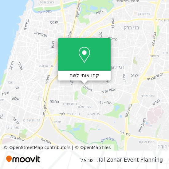 מפת Tal Zohar Event Planning