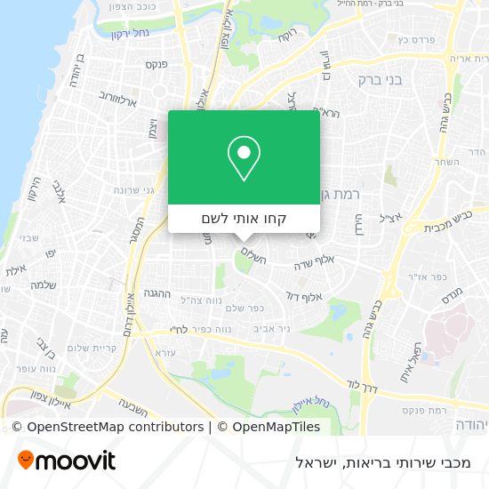 מפת מכבי שירותי בריאות